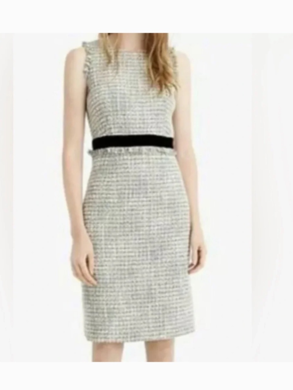 J Crew silver tweed sheath dress, NWT, size 10